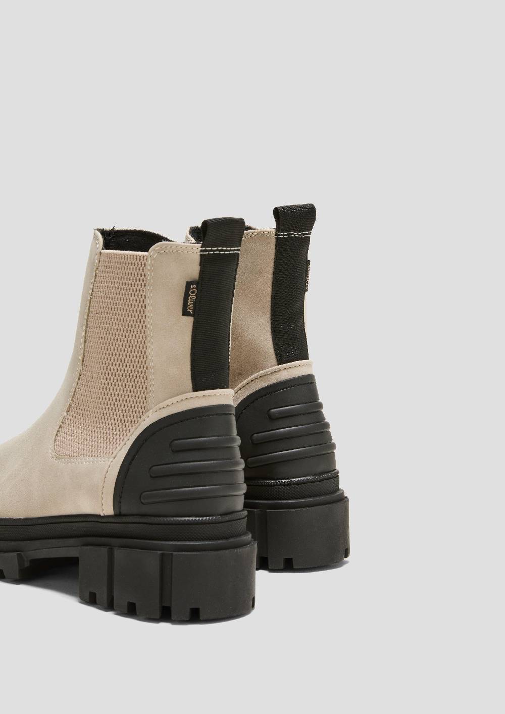 S.Oliver Chelsea Boots mit Kontrast-Detail Top Angebot