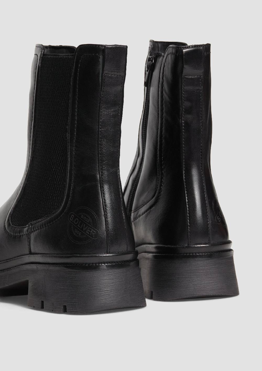 S.Oliver Chelsea Boots aus Schafsleder Blitzangebot