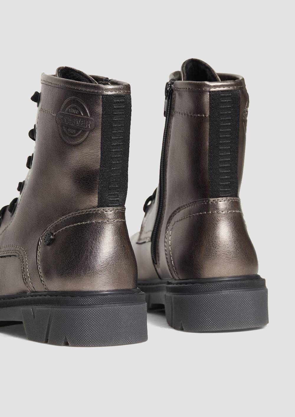 S.Oliver Stiefel mit Schnürung und Reißverschluss Große Rabatte