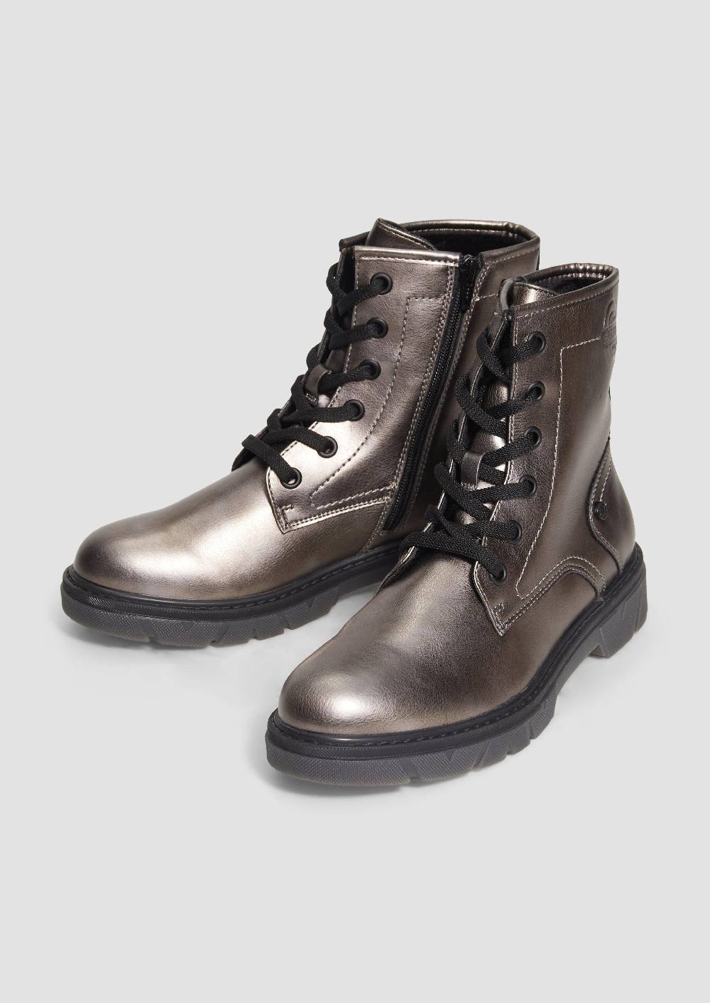 S.Oliver Stiefel mit Schnürung und Reißverschluss Große Rabatte