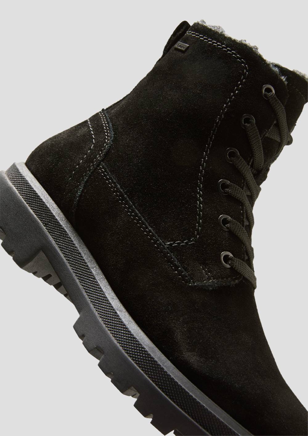 S.Oliver Gefütterte Stiefel aus Veloursleder Saisonale Angebote