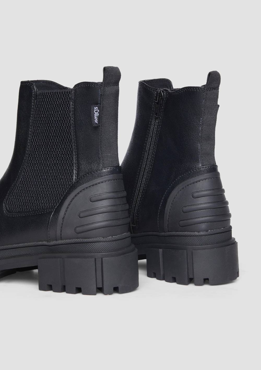S.Oliver Chelsea Boots mit Kontrast-Detail Räumungsverkauf