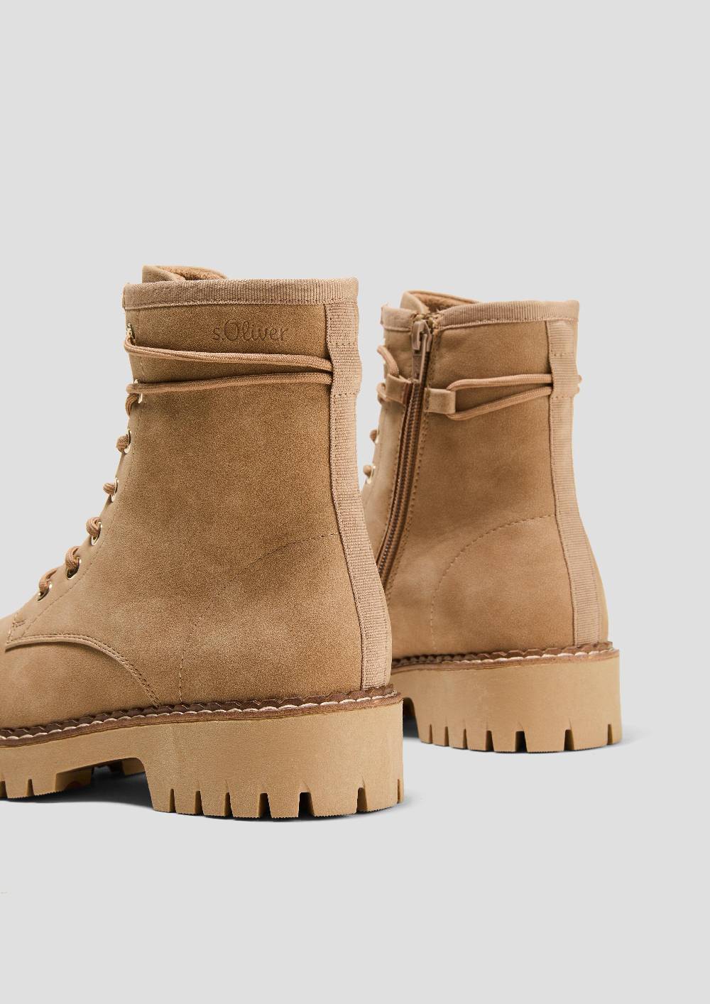 S.Oliver Schnürstiefel in Leder-Optik Tägliche Deals