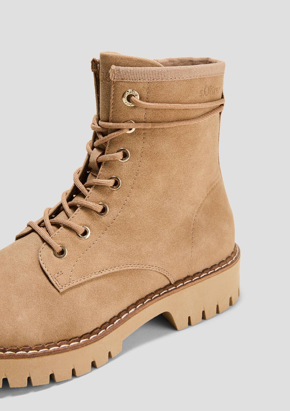 S.Oliver Schnürstiefel in Leder-Optik Tägliche Deals