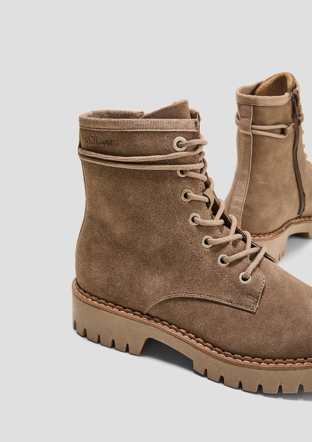 S.Oliver Schnürstiefel in Leder-Optik Sonderangebote