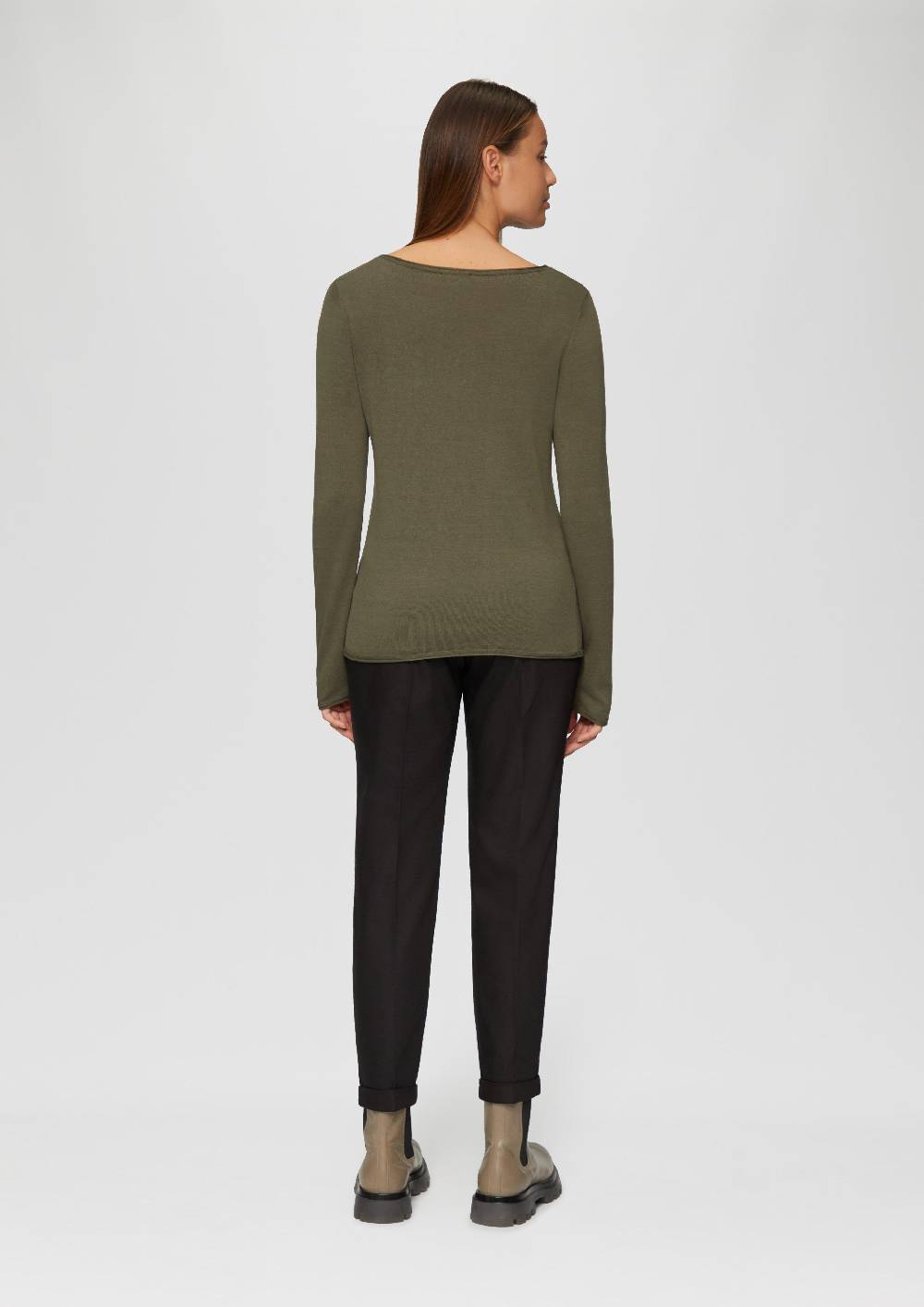 S.Oliver Leichter Feinstrickpullover mit Rollkante Tiefpreis