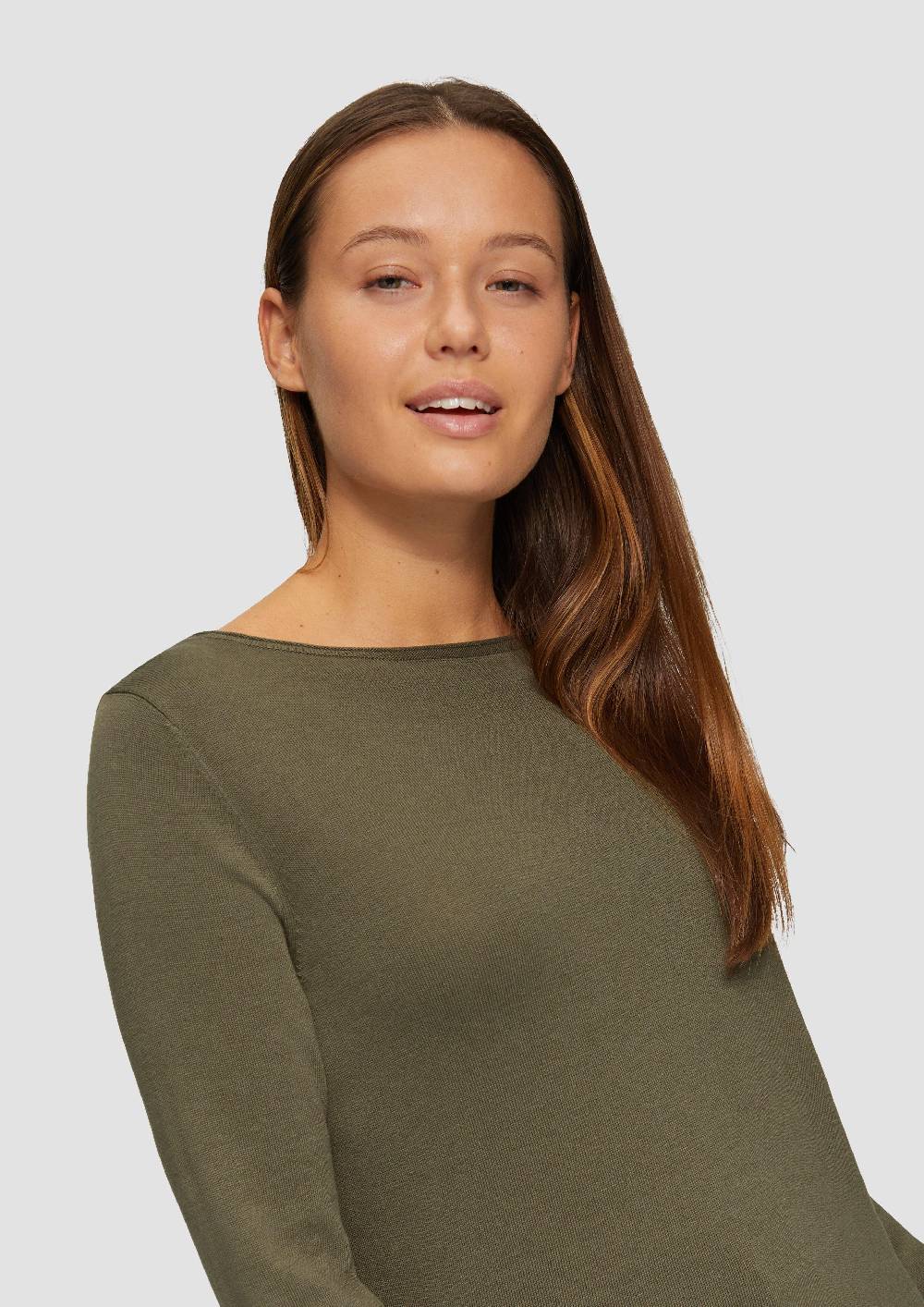 S.Oliver Leichter Feinstrickpullover mit Rollkante Tiefpreis
