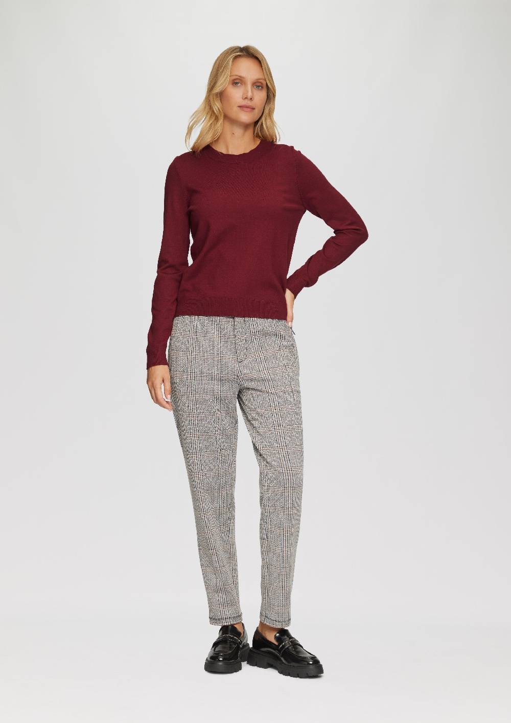 S.Oliver Weicher Pullover mit Rundhalsausschnitt aus Viskosemix Letzte 3 Tage
