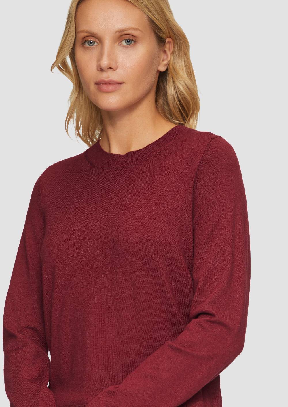 S.Oliver Weicher Pullover mit Rundhalsausschnitt aus Viskosemix Letzte 3 Tage