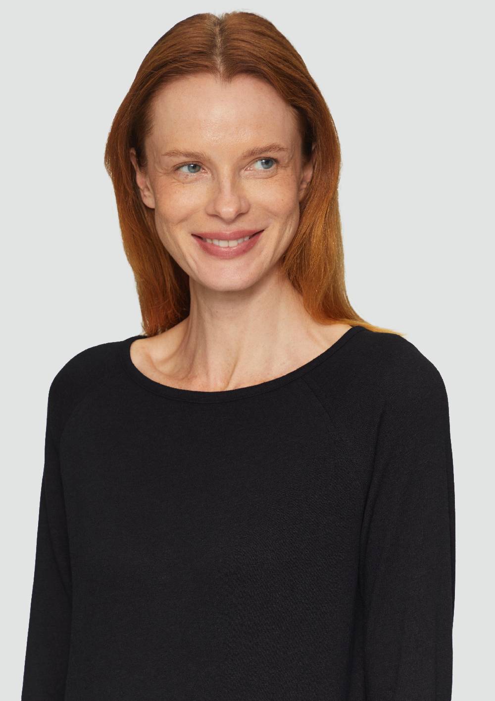 S.Oliver Langarmshirt mit Flammgarnstruktur und Raglanärmeln Bis zu 60% Rabatt