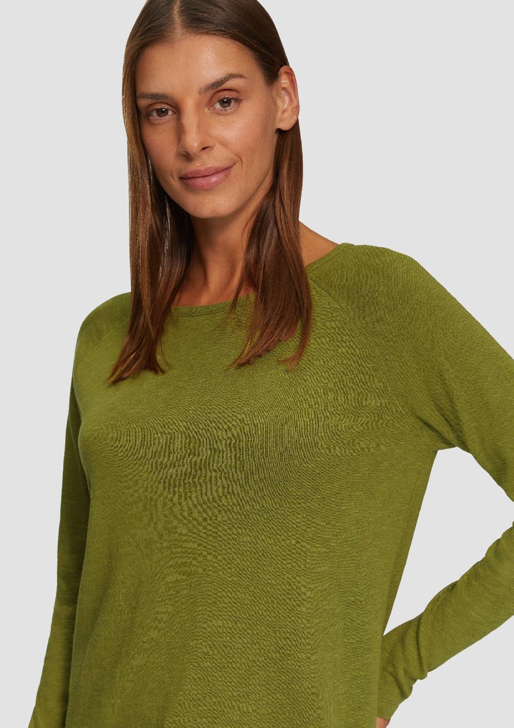 S.Oliver Langarmshirt mit Flammgarnstruktur und Raglanärmeln Nur für heute