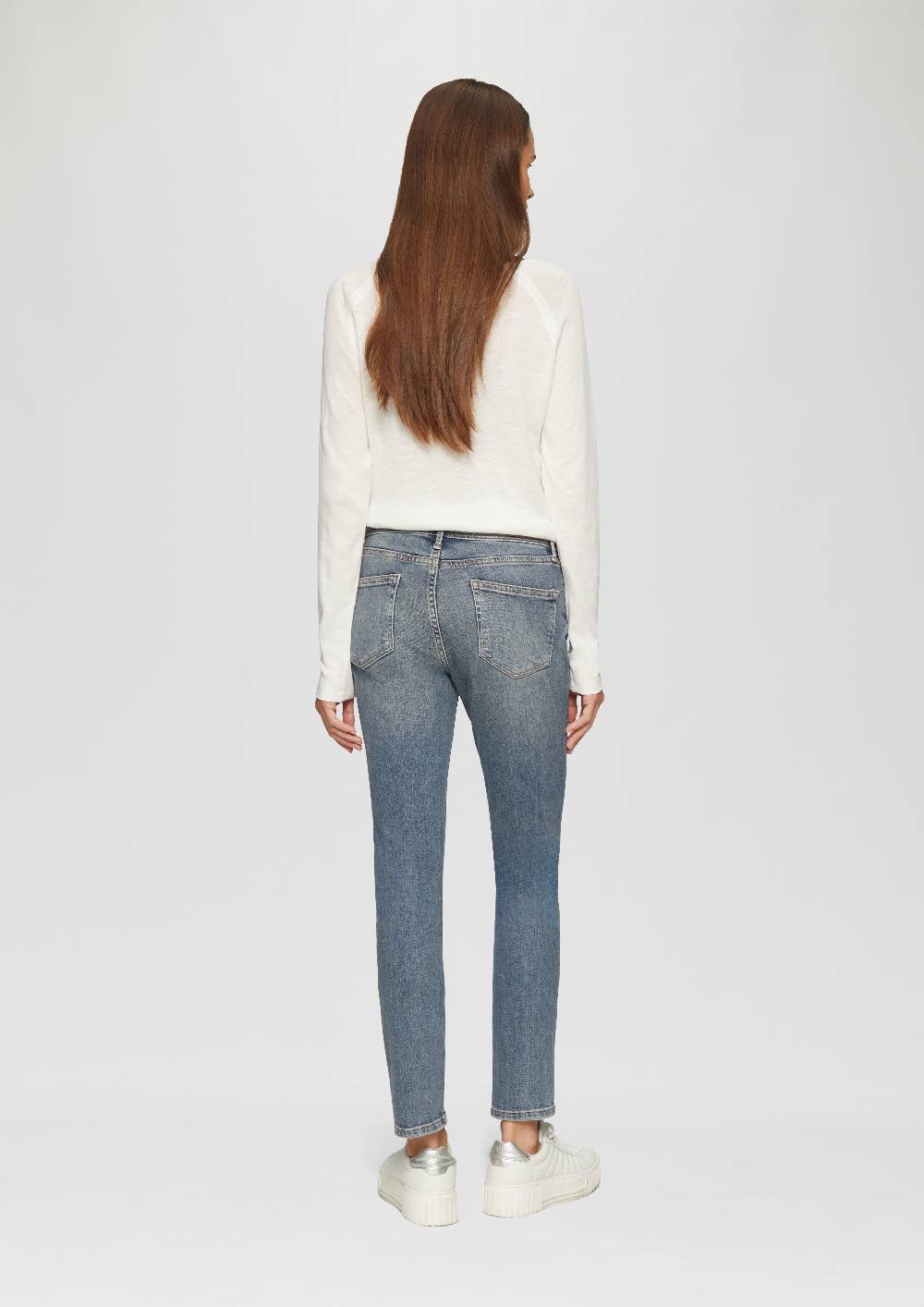 S.Oliver Jeans Betsy / Slim Fit / Mid Rise / Slim Leg / mit seitlichem Nahtdetail zollfrei