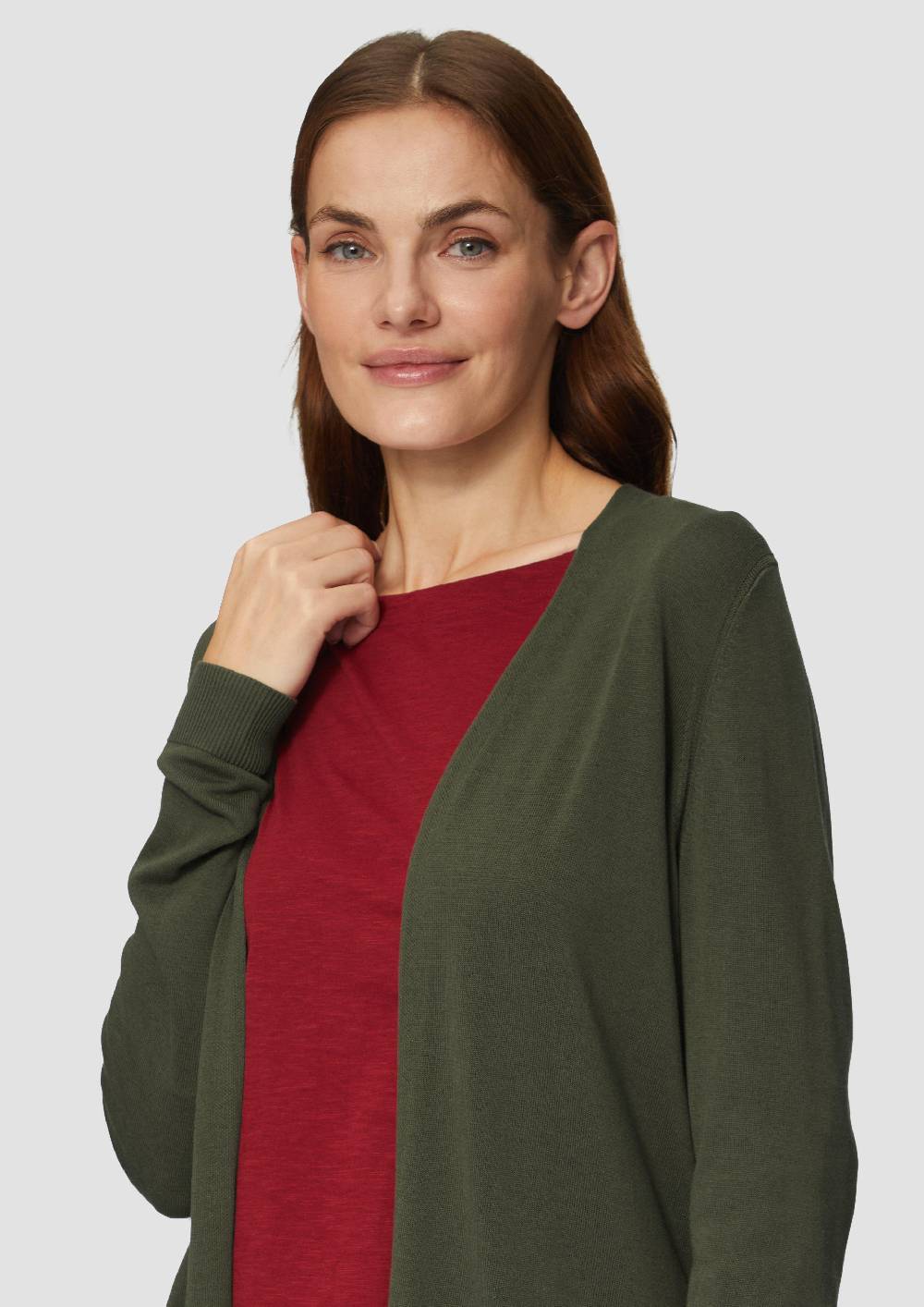 S.Oliver Cardigan aus Viskose-Baumwollmix 50% Rabatt für begrenzte Zeit