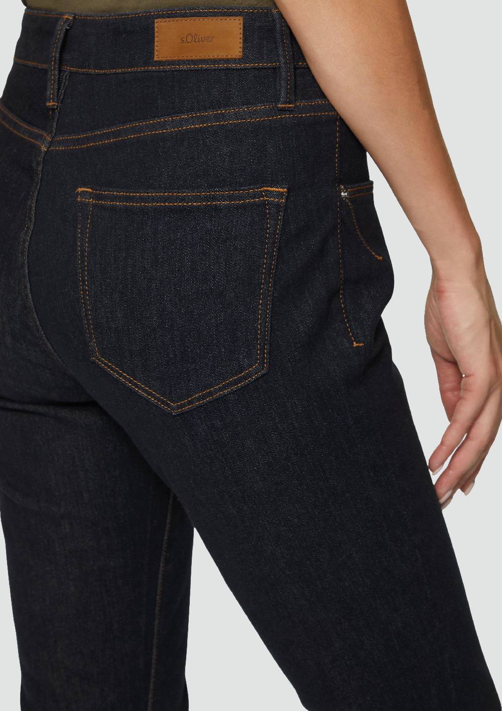 S.Oliver Jeans Betsy / Slim Fit / Mid Rise / Slim Leg / Rinsed Washed Verkauf