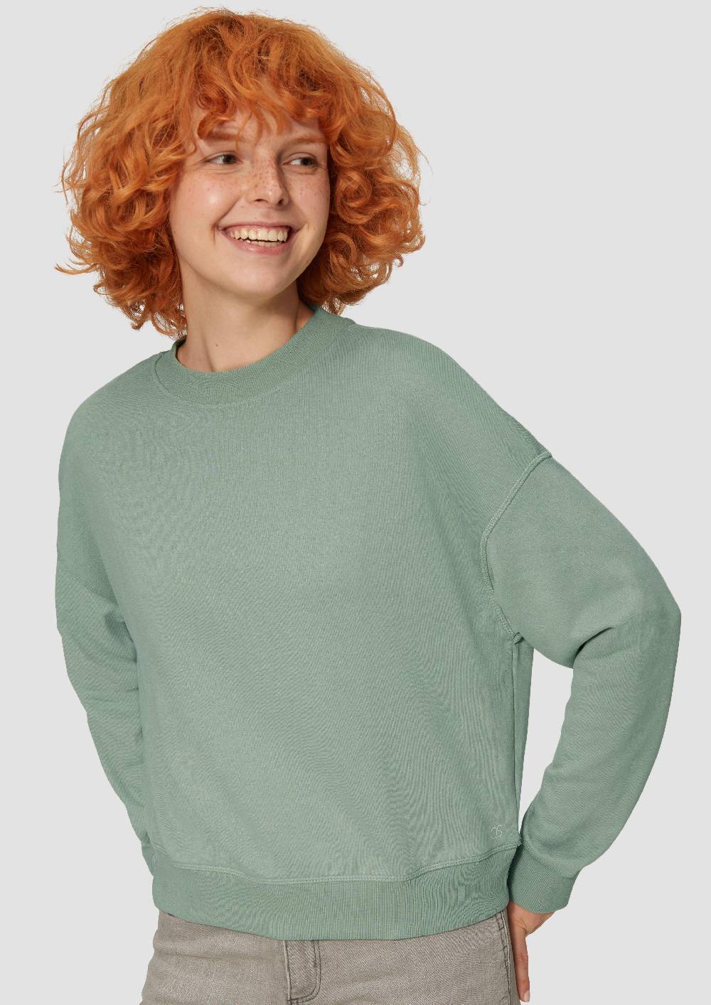 S.Oliver Lockeres Sweatshirt mit überschnittener Schulter Günstig kaufen