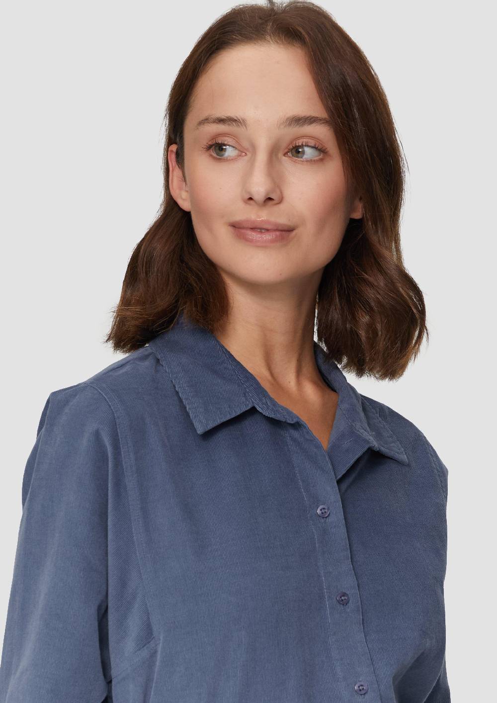 S.Oliver Cordbluse im Relaxed Fit mit Naht-Details Exklusivangebot