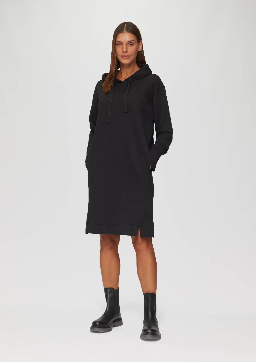 S.Oliver Sweatkleid mit Eingrifftaschen und vorgesetzter Seitennaht Cyber Monday