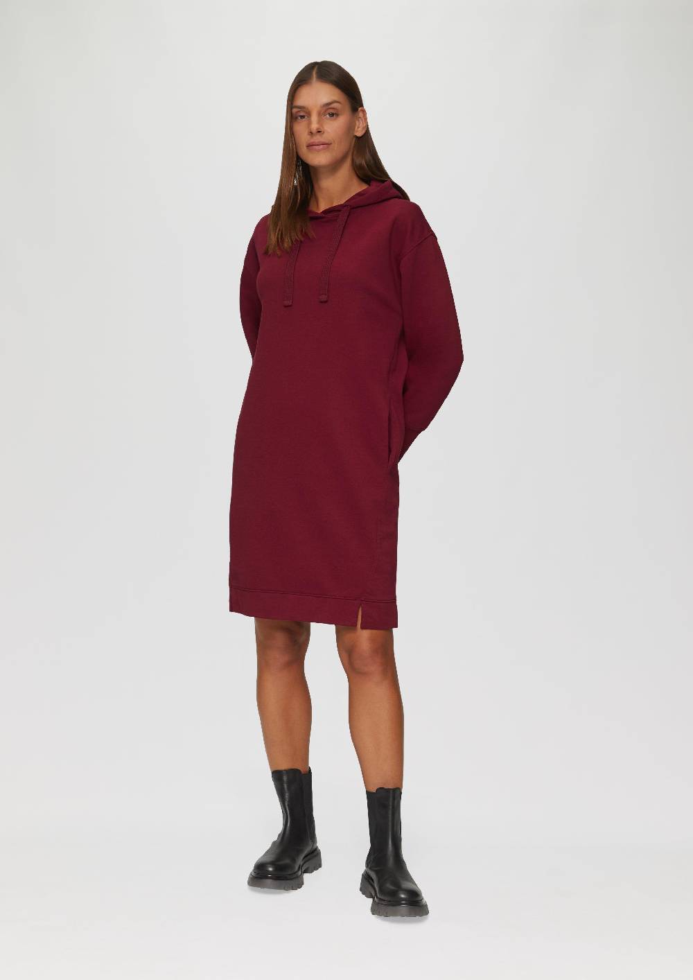 S.Oliver Sweatkleid mit Eingrifftaschen und vorgesetzter Seitennaht Weihnachtsangebot