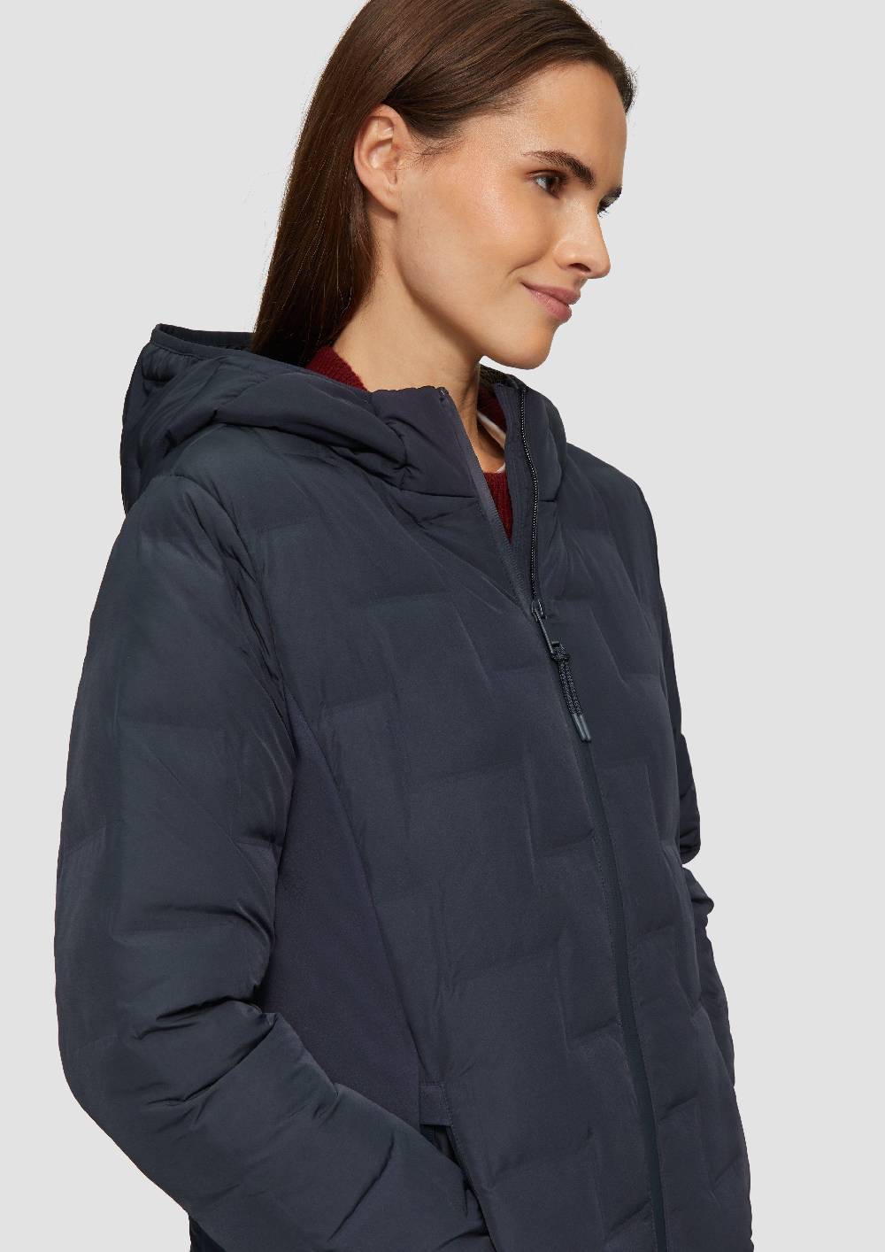 S.Oliver Wattierter Mantel im Fabricmix Neueste Mode