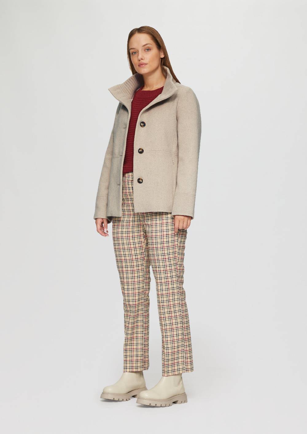 S.Oliver Twilljacke mit Strick-Stehkragen und Eingrifftaschen Kauf eins, bekomm eins gratis