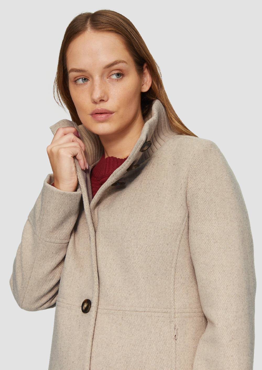 S.Oliver Twilljacke mit Strick-Stehkragen und Eingrifftaschen Kauf eins, bekomm eins gratis