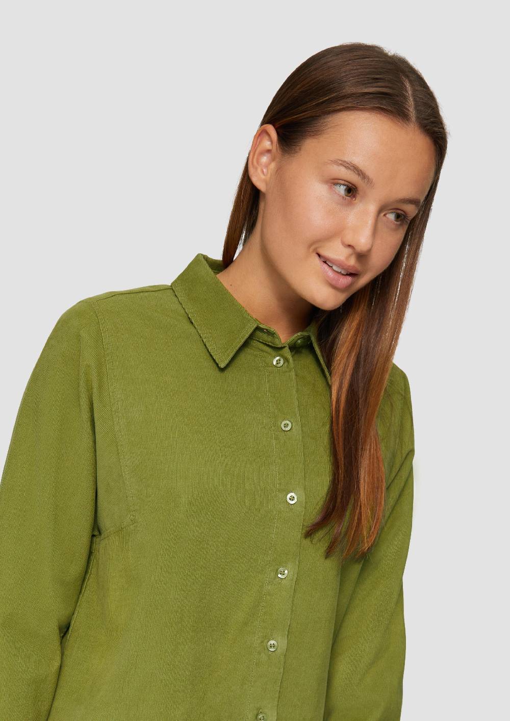S.Oliver Cordbluse im Relaxed Fit mit Naht-Details Tägliche Deals