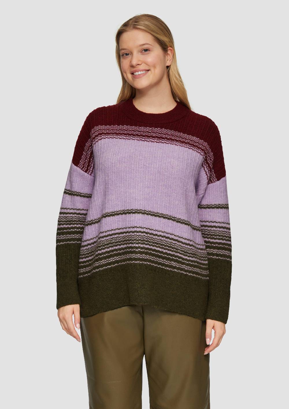 S.Oliver Gestreifter Strickpullover im Relaxed Fit Discount Store für neue Produkte