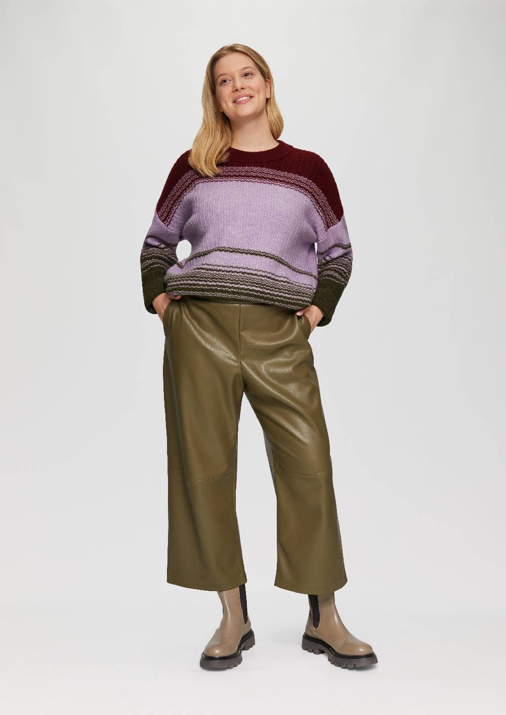 S.Oliver Gestreifter Strickpullover im Relaxed Fit Discount Store für neue Produkte