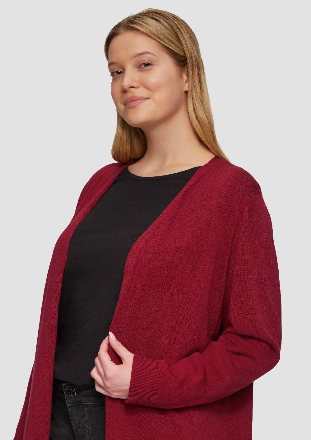 S.Oliver Cardigan aus Viskose-Baumwollmix Riesige Rabatte