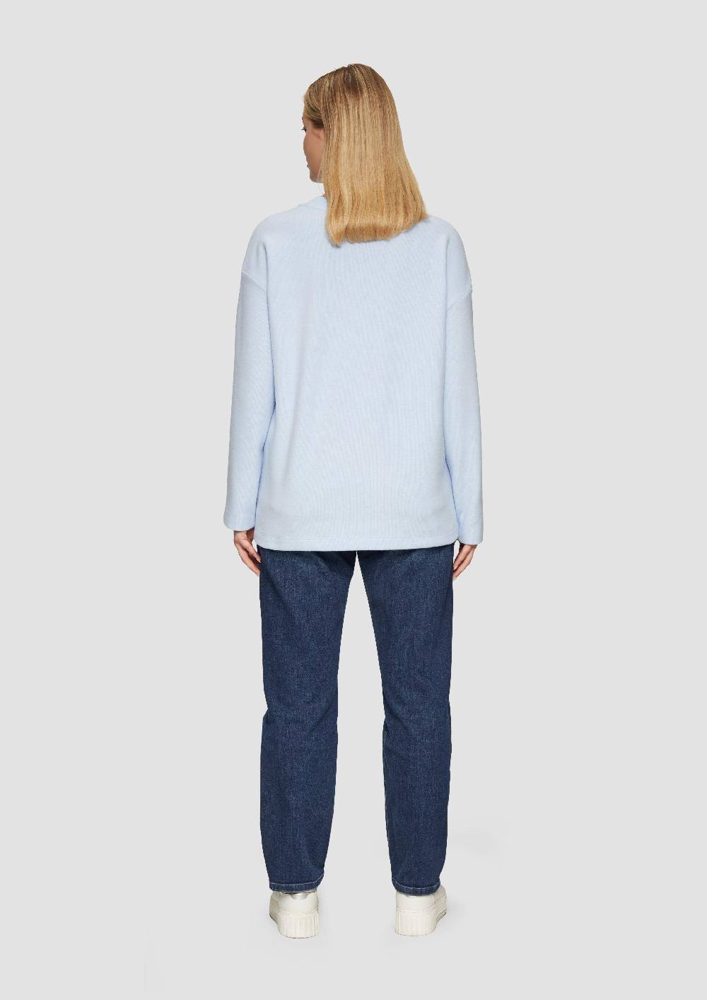 S.Oliver Weiches Sweatshirt mit überschnittenen Schultern 50% Rabatt mit kostenlosem Versand