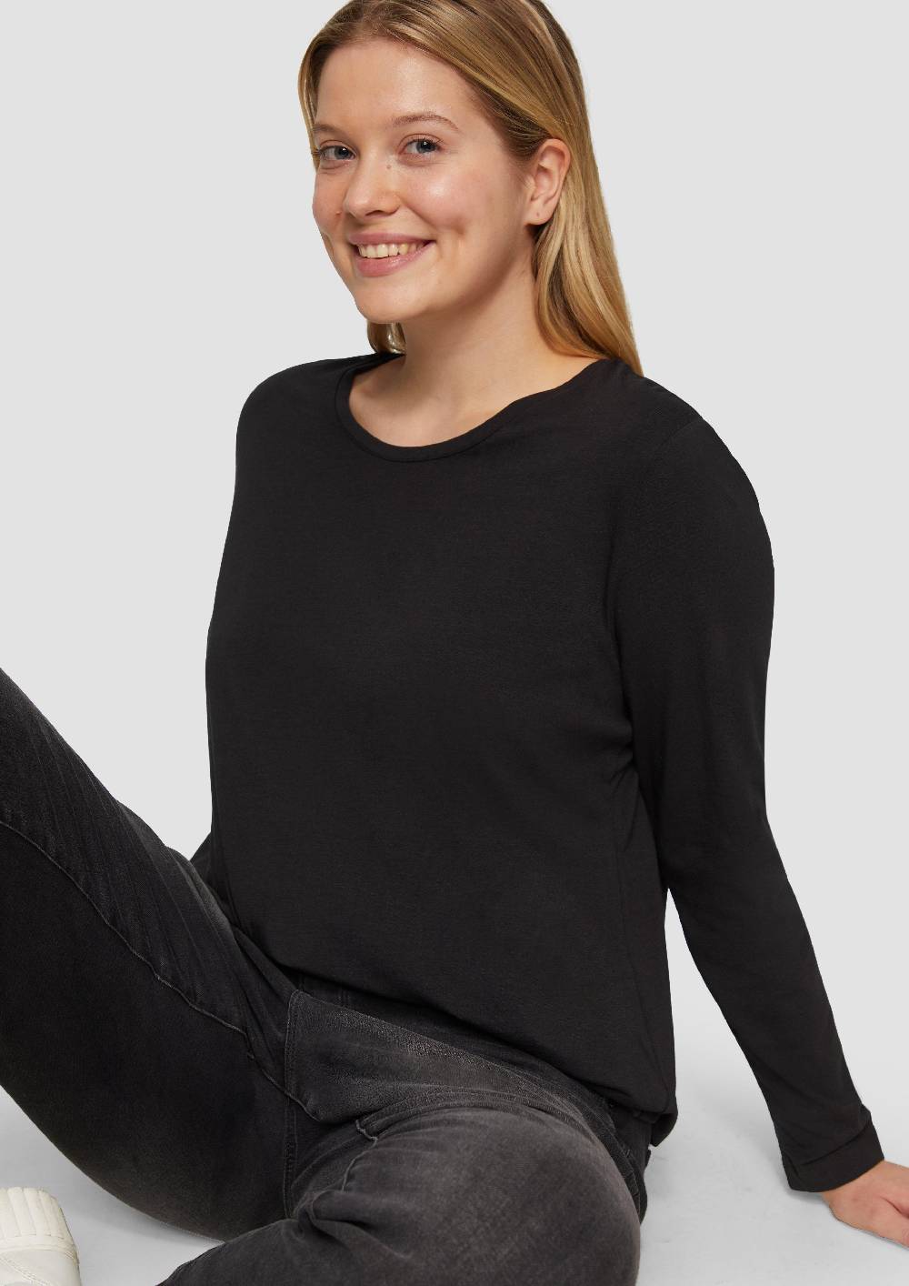 S.Oliver Longsleeve aus Baumwollstretch Fabrikladen