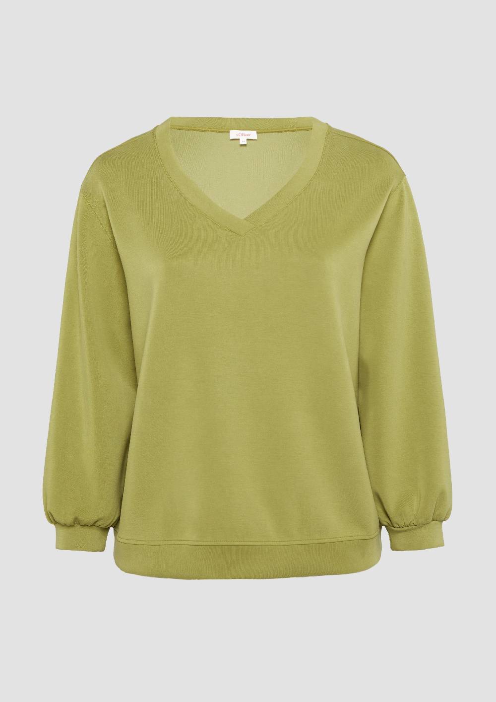S.Oliver Scuba-Sweatshirt mit V-Ausschnitt Meist gekauft