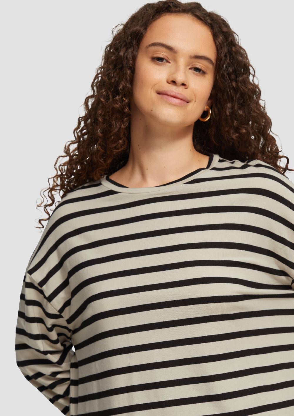 S.Oliver Cropped Langarmshirt aus Lyocellmix Blitzverkäufe