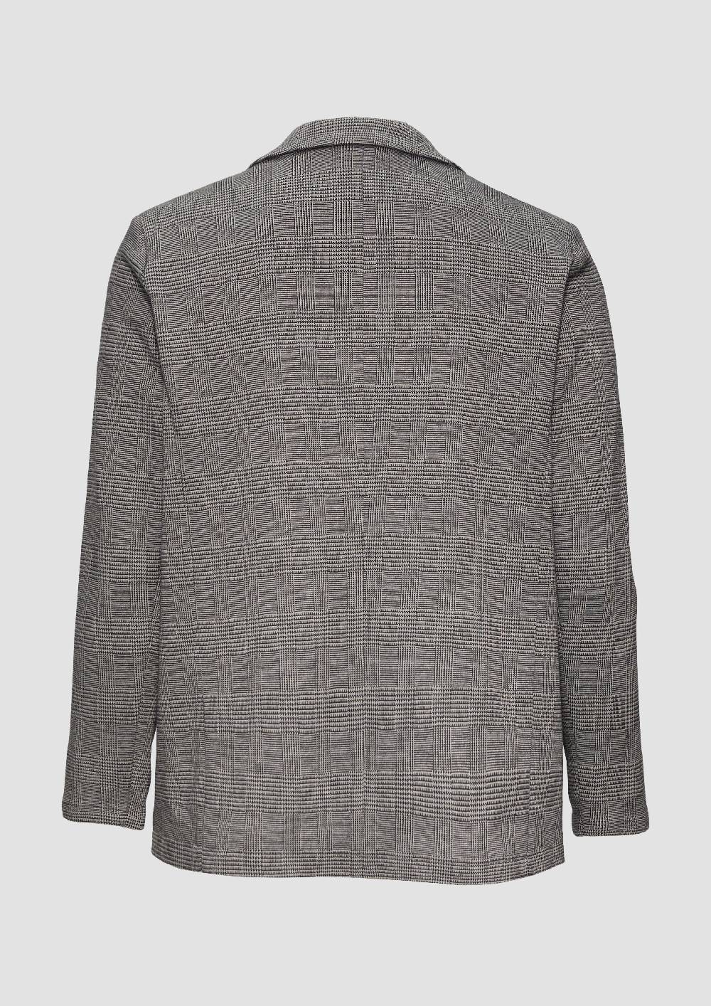 S.Oliver Gemusterter Blazer aus Interlock-Jersey Kostenloser Versand