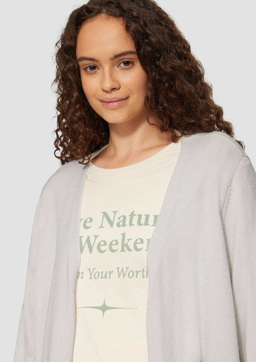 S.Oliver Lange Strickjacke aus Viskosemix Sonderangebot