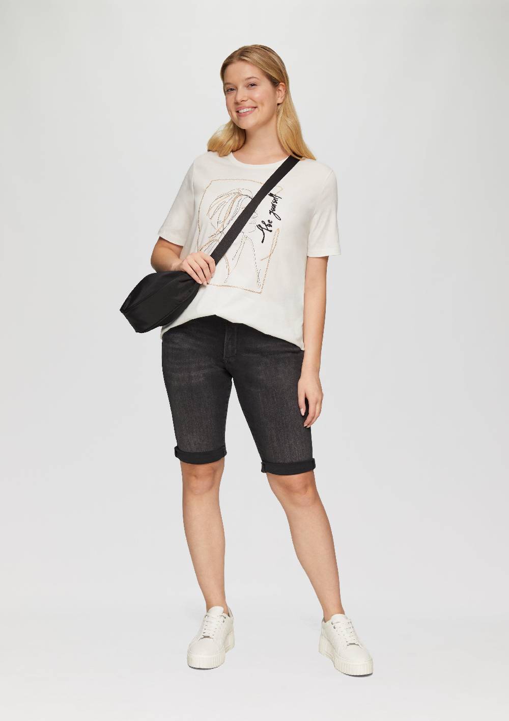 S.Oliver T-Shirt mit Stickerei-Artwork Rabatt