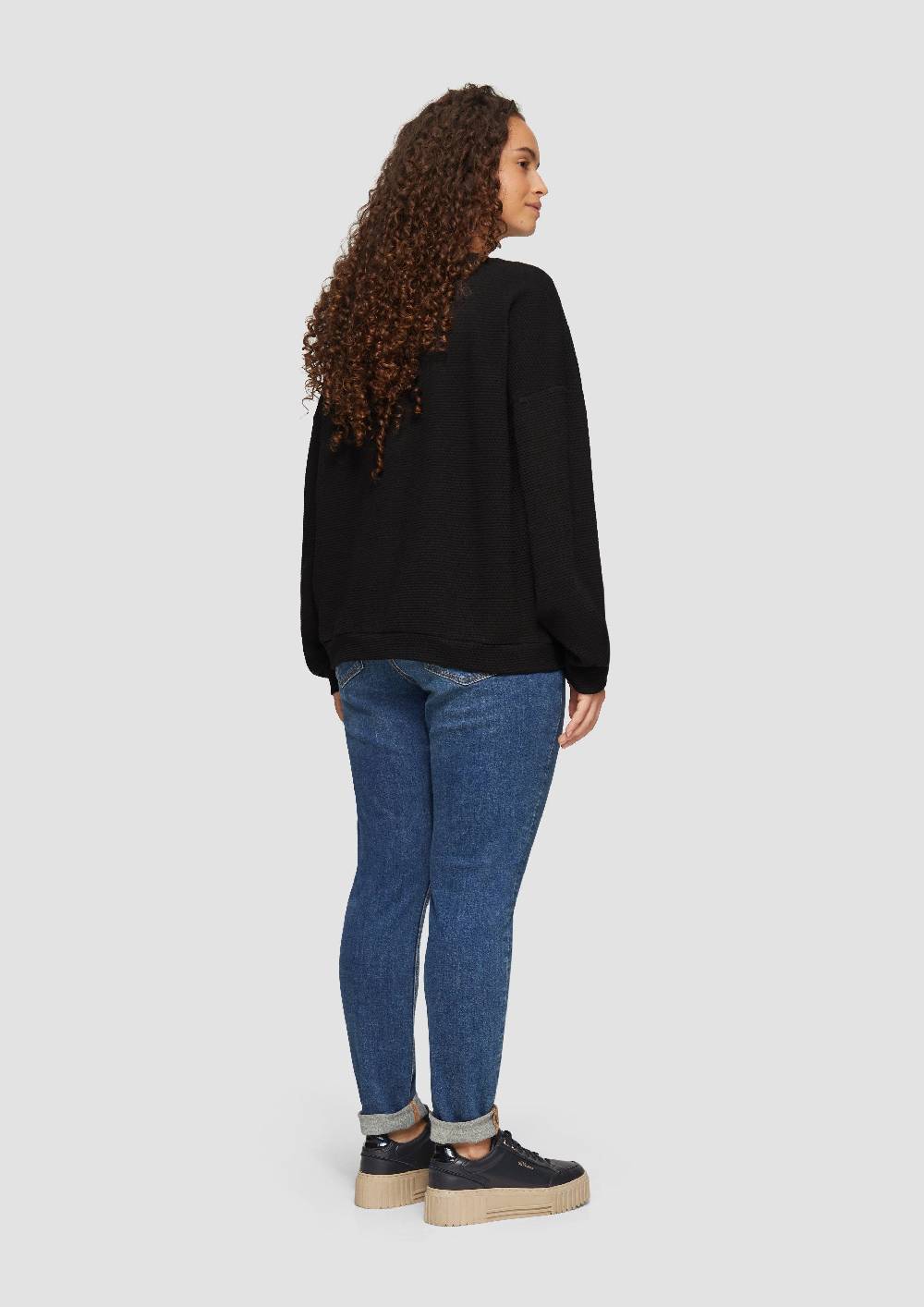 S.Oliver Loose Fit-Sweatshirt mit Struktur Preisnachlass