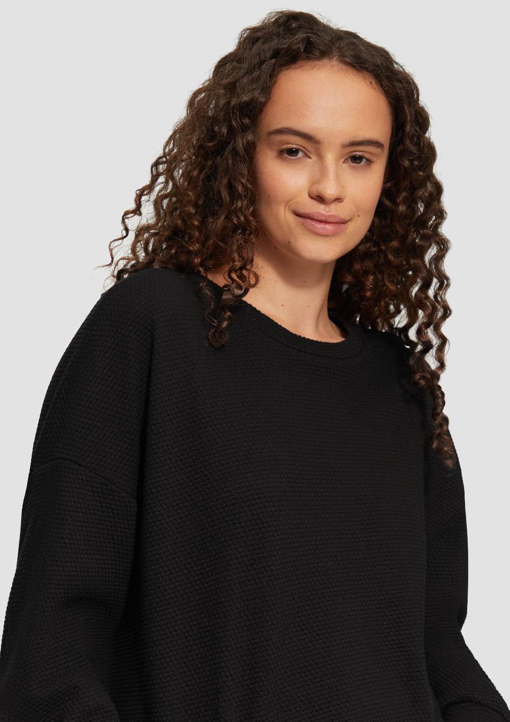 S.Oliver Loose Fit-Sweatshirt mit Struktur Preisnachlass