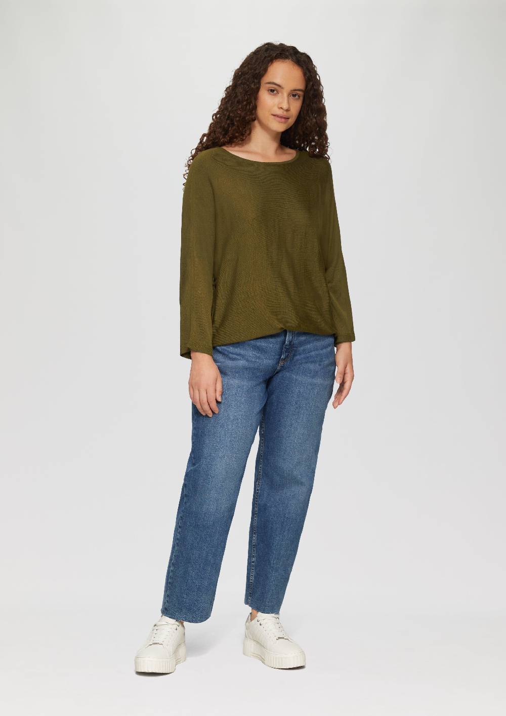S.Oliver Strickpullover mit Fledermausarm Saisonschlussverkauf