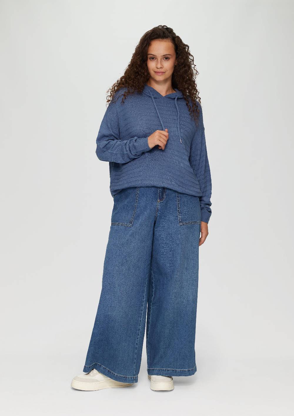 S.Oliver Strukturierter Strickpullover mit Kapuze Cyber Monday