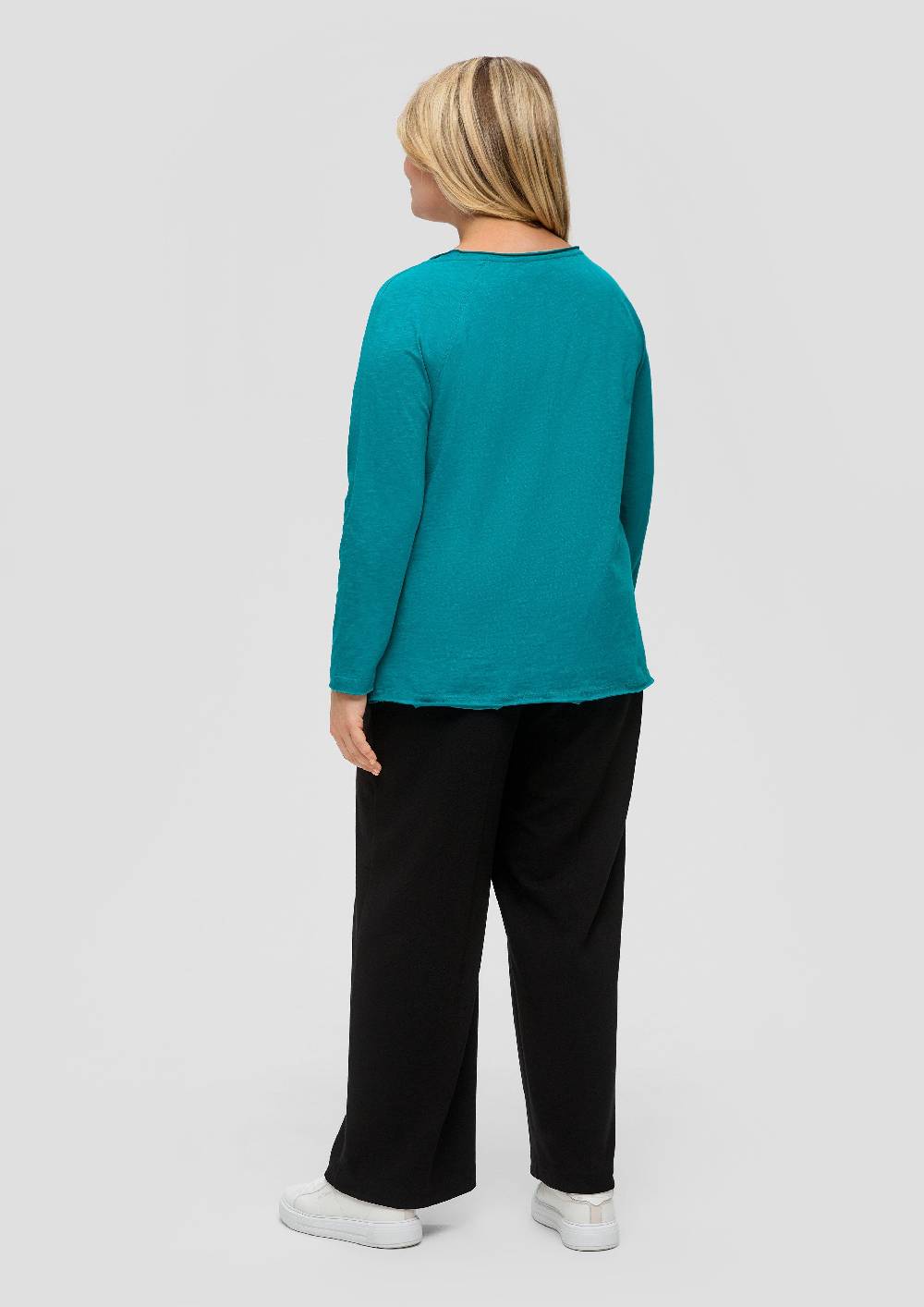 S.Oliver Longsleeve mit Flammgarn-Struktur Jubiläumsangebot