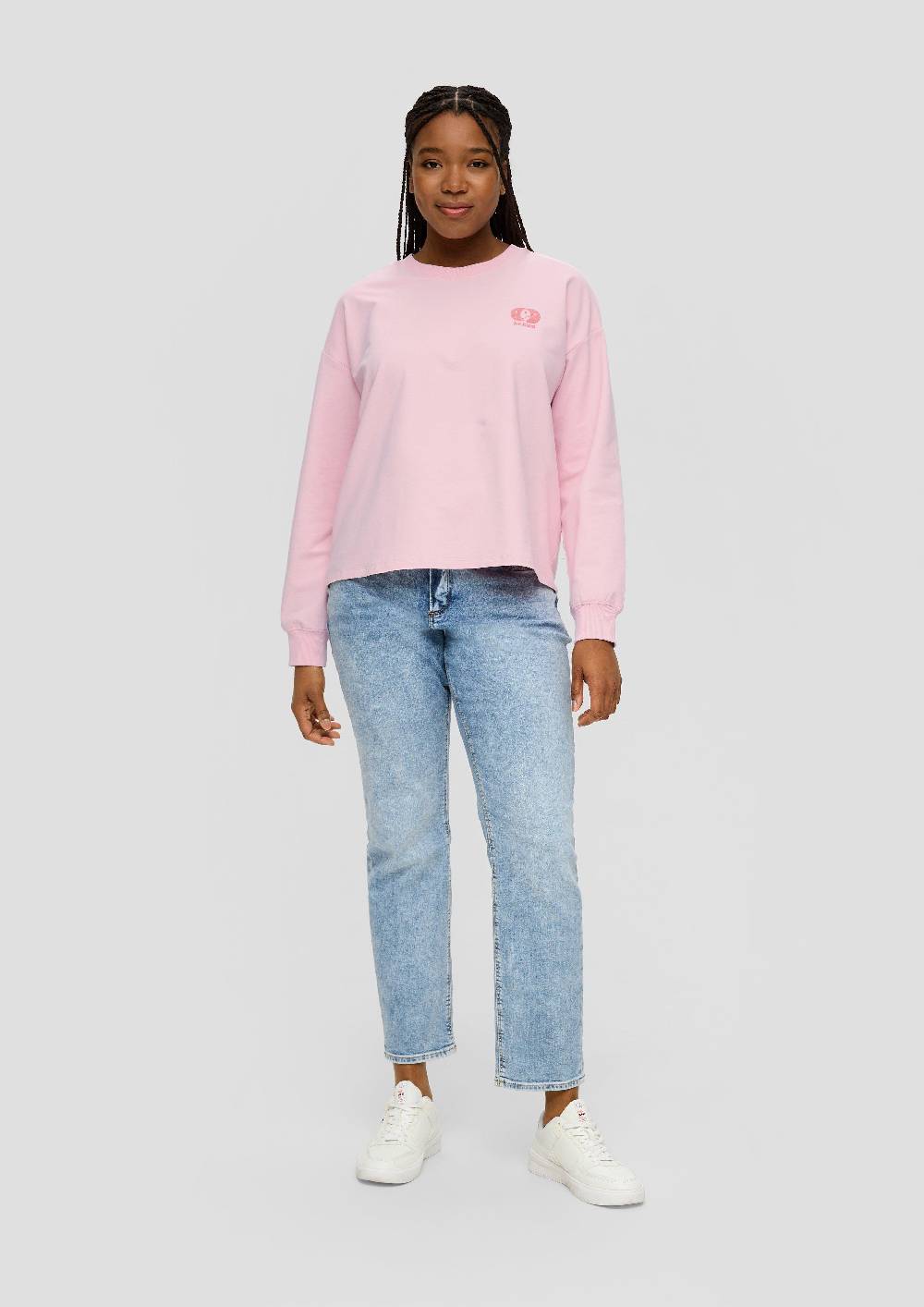 S.Oliver Sweatshirt im Boxy Cut mit Rückenprint Lagerräumung