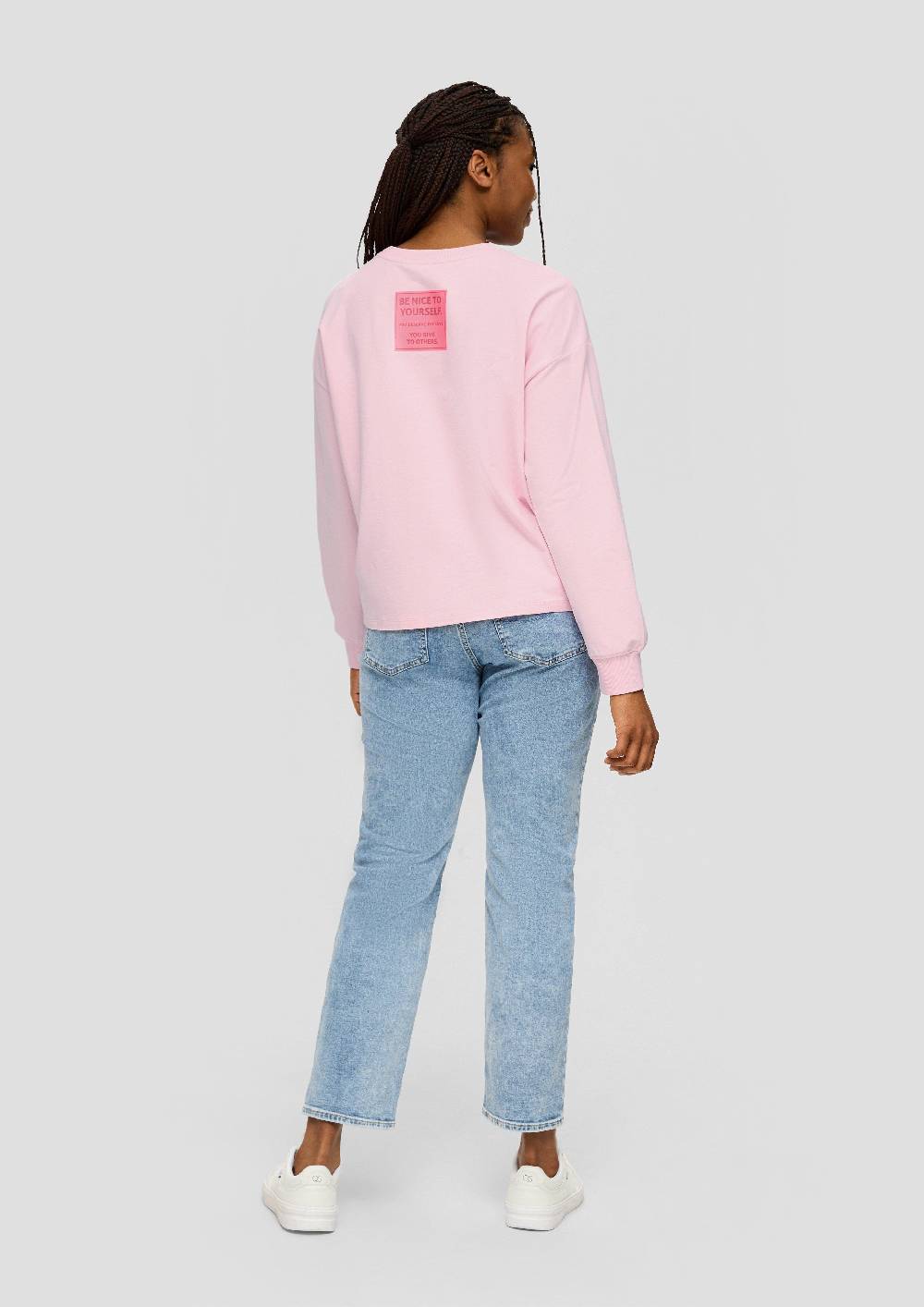 S.Oliver Sweatshirt im Boxy Cut mit Rückenprint Lagerräumung