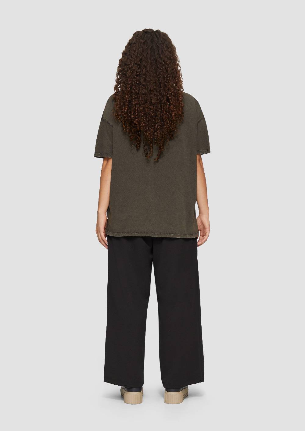 S.Oliver Oversized Print-Shirt im Used-Look Heißer Verkauf