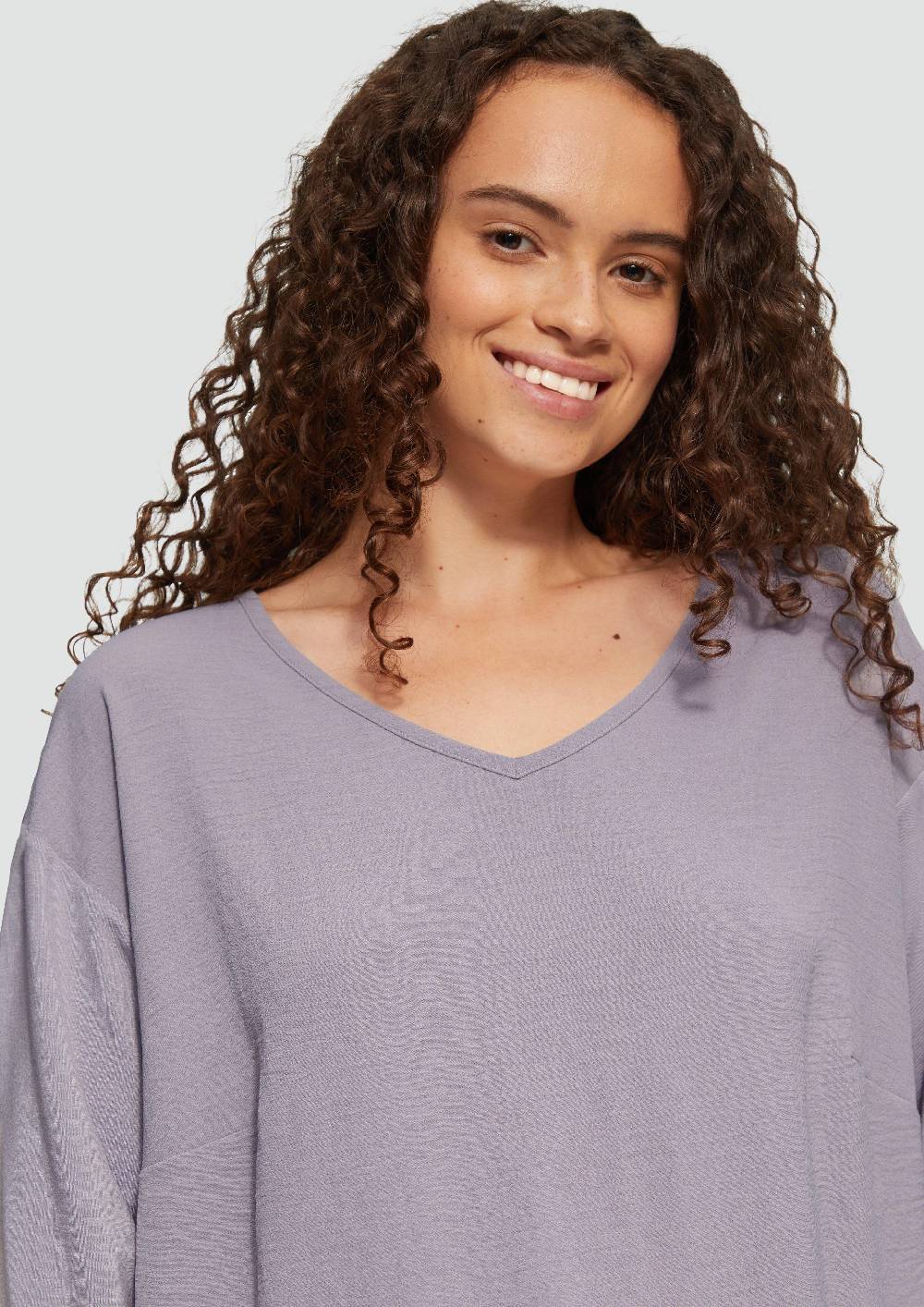 S.Oliver Shirt im Fabricmix und Loose Fit Räumungsverkauf
