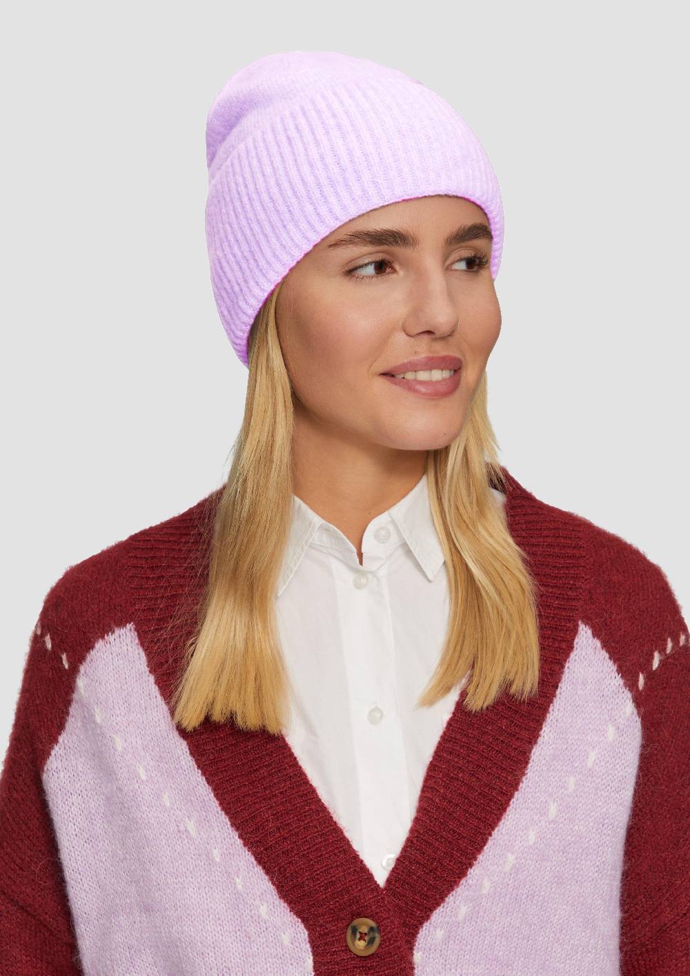 S.Oliver Beanie aus Rippstrick Fabrikladen