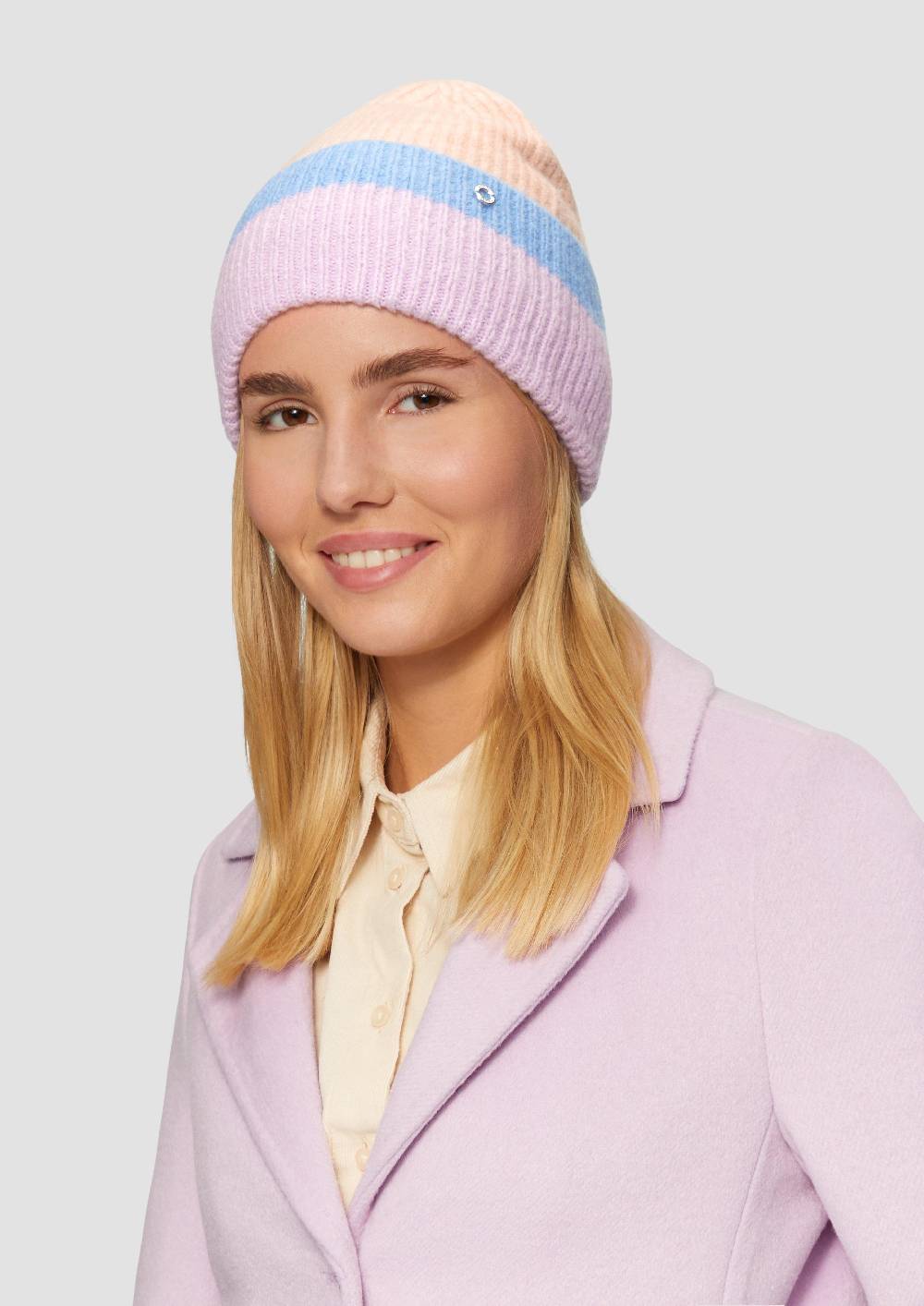 S.Oliver Strickbeanie mit Streifen Muttertagsangebot