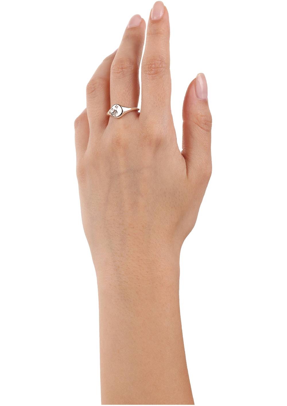 S.Oliver rosévergoldeter Silber-Ring mit Zirkonia-Steinen Saisonale Angebote