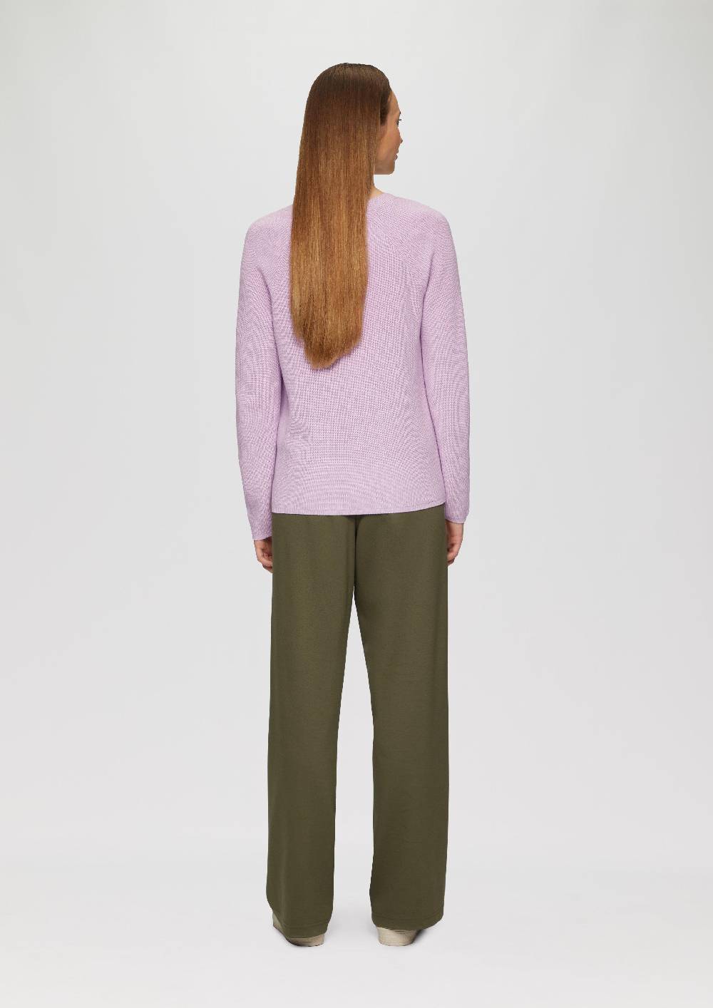 S.Oliver Strickpullover mit V-Ausschnitt und Raglan-Ärmeln Clearance-Verkauf