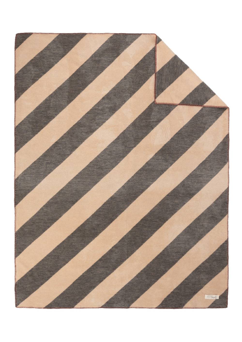 S.Oliver Jacquard-Decke mit Streifenmuster Tiefpreis
